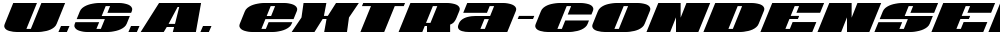 U.S.A. Extra-Condensed Italic
