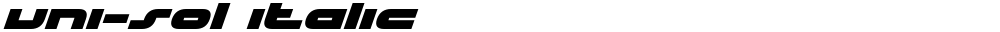 uni-sol italic