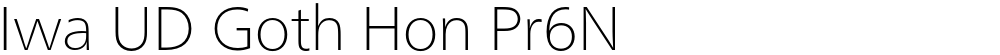 Iwa UD Goth Hon Pr6N