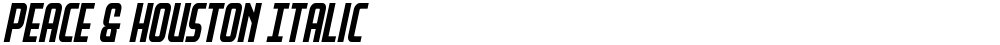 Peace & Houston Italic