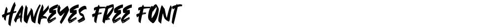 Hawkeyes Free Font