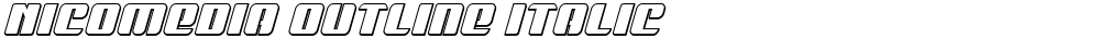 Nicomedia Outline Italic