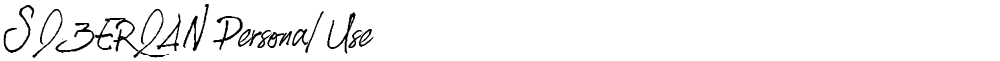 SIBERIAN Personal Use