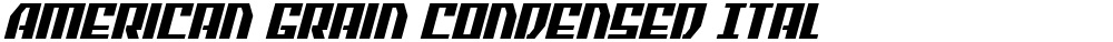 American Grain Condensed Ital