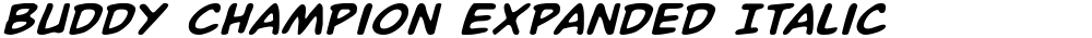Buddy Champion Expanded Italic