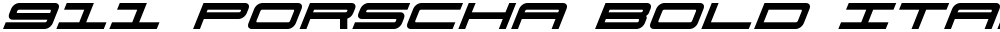911 Porscha Bold Italic